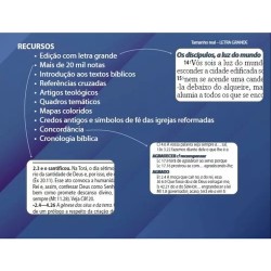 Bíblia De Estudo De Genebra Letra Grande - Bordô | 3ª Edição Revisada